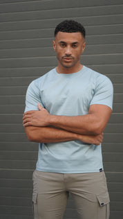Capo MERCERISED T-Shirt - Pale Blue