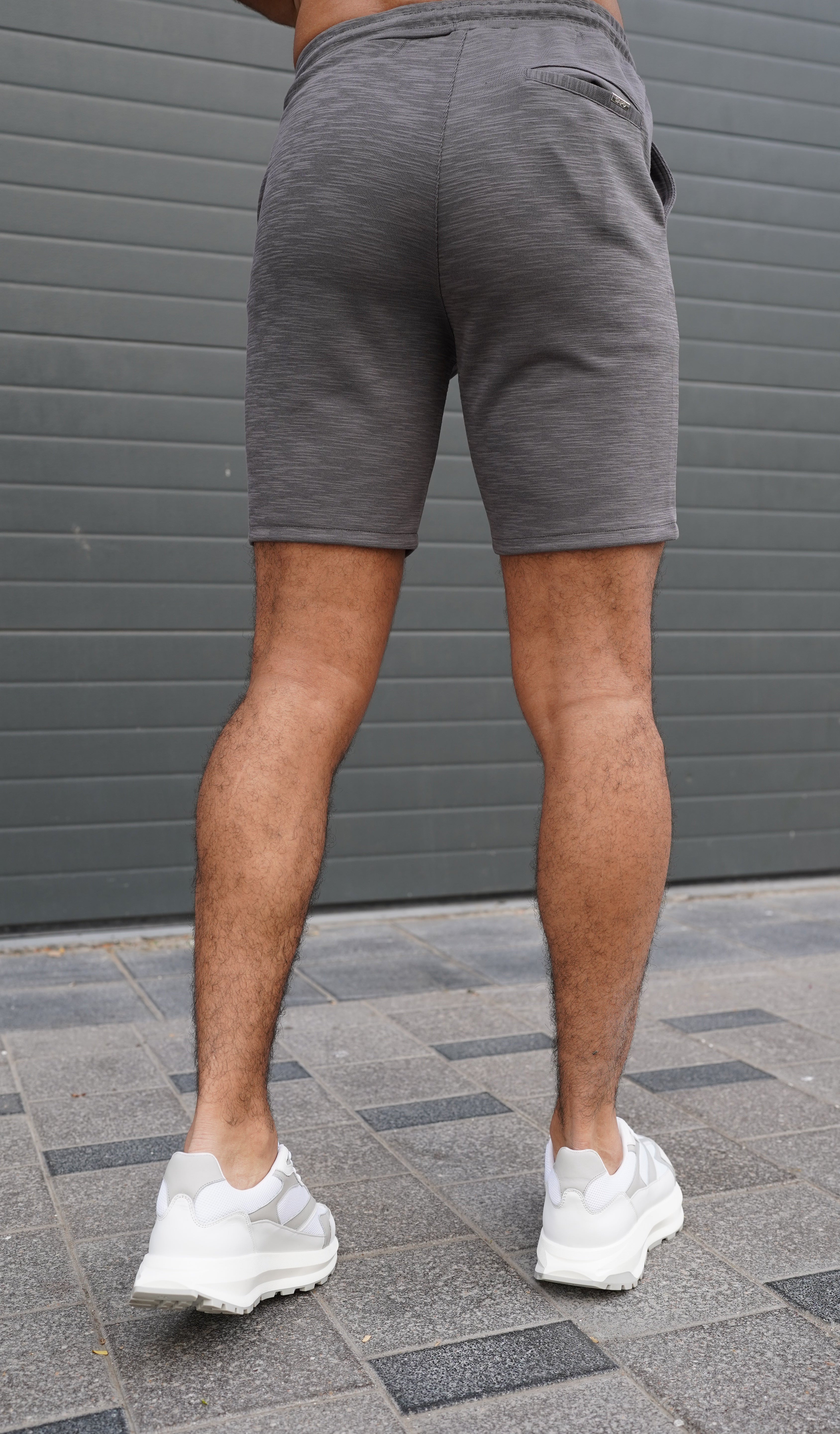 Capo Jersey Slub Shorts - Charcoal
