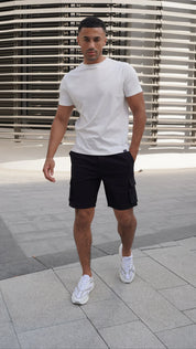 Capo UTILITY Cotton Cargo Short - Black
