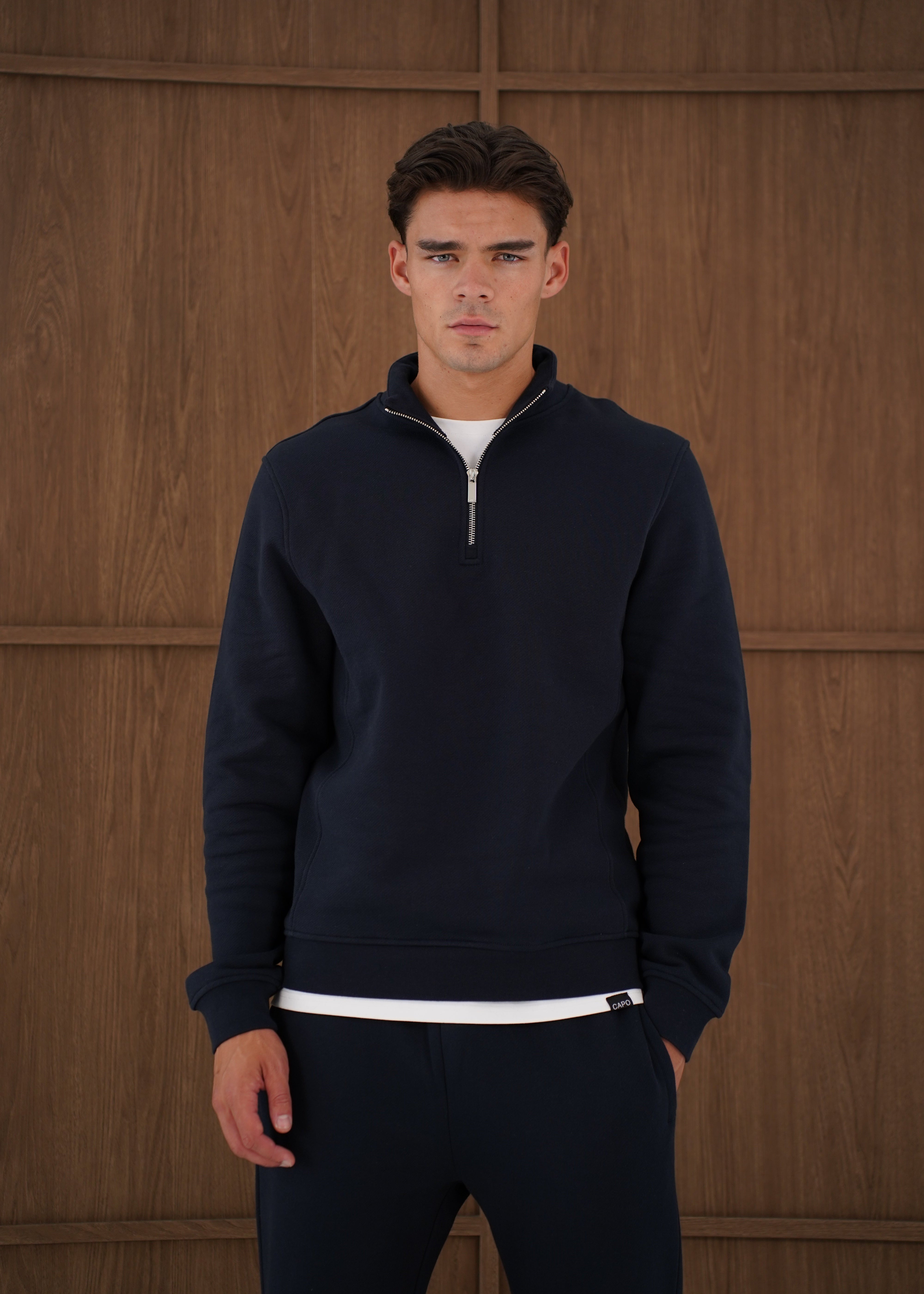4 Zip Sweatshirt - Navy