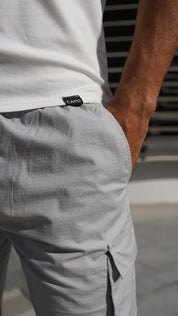 Capo UTILITY Cotton Cargo Short - Light Grey
