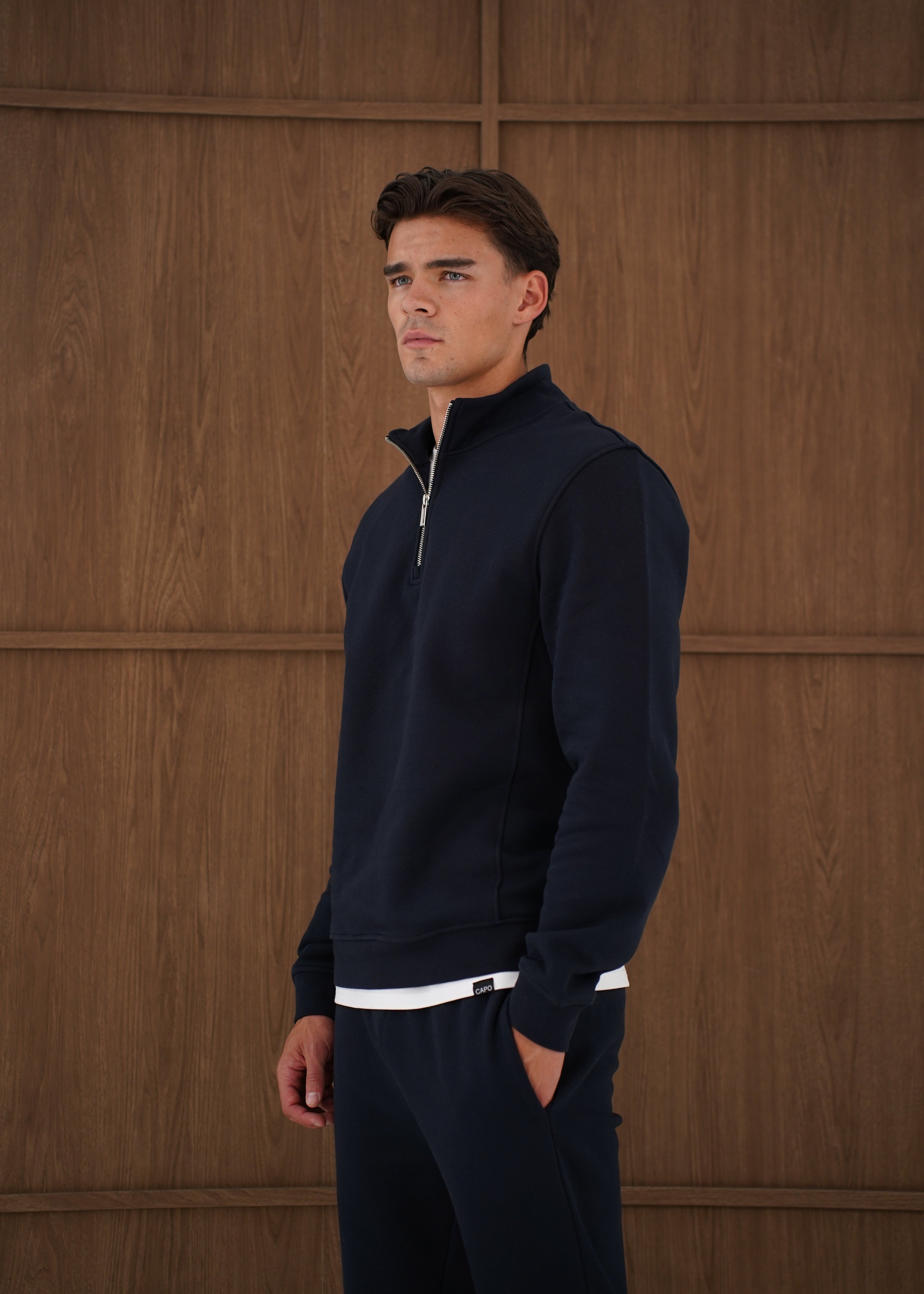 4 Zip Sweatshirt - Navy