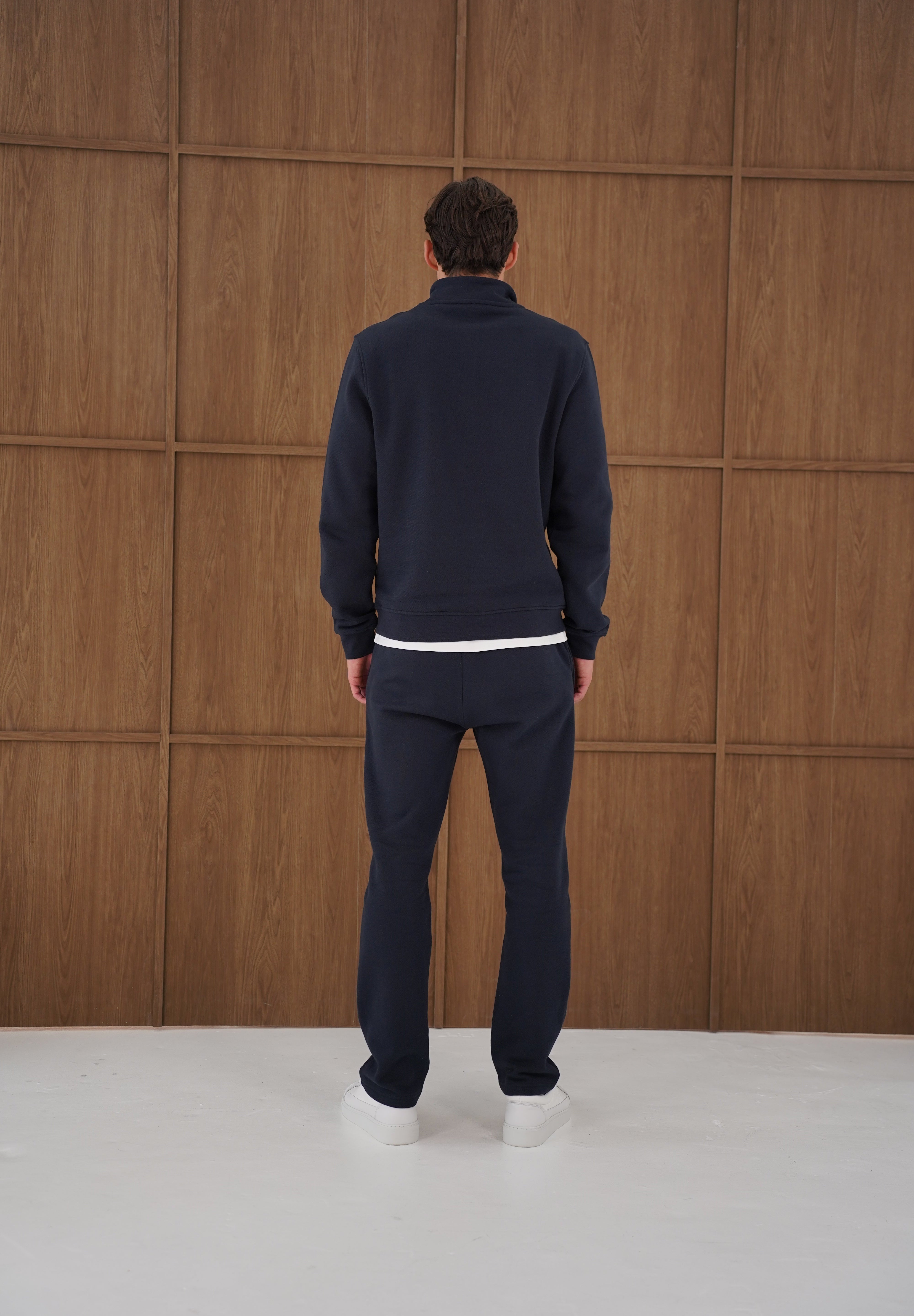 Capo Heavyweight 1/4 Zip Sweatshirt - Navy