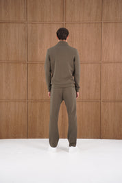 Capo Toby 1/4 Zip Sweatshirt  - Dark Olive