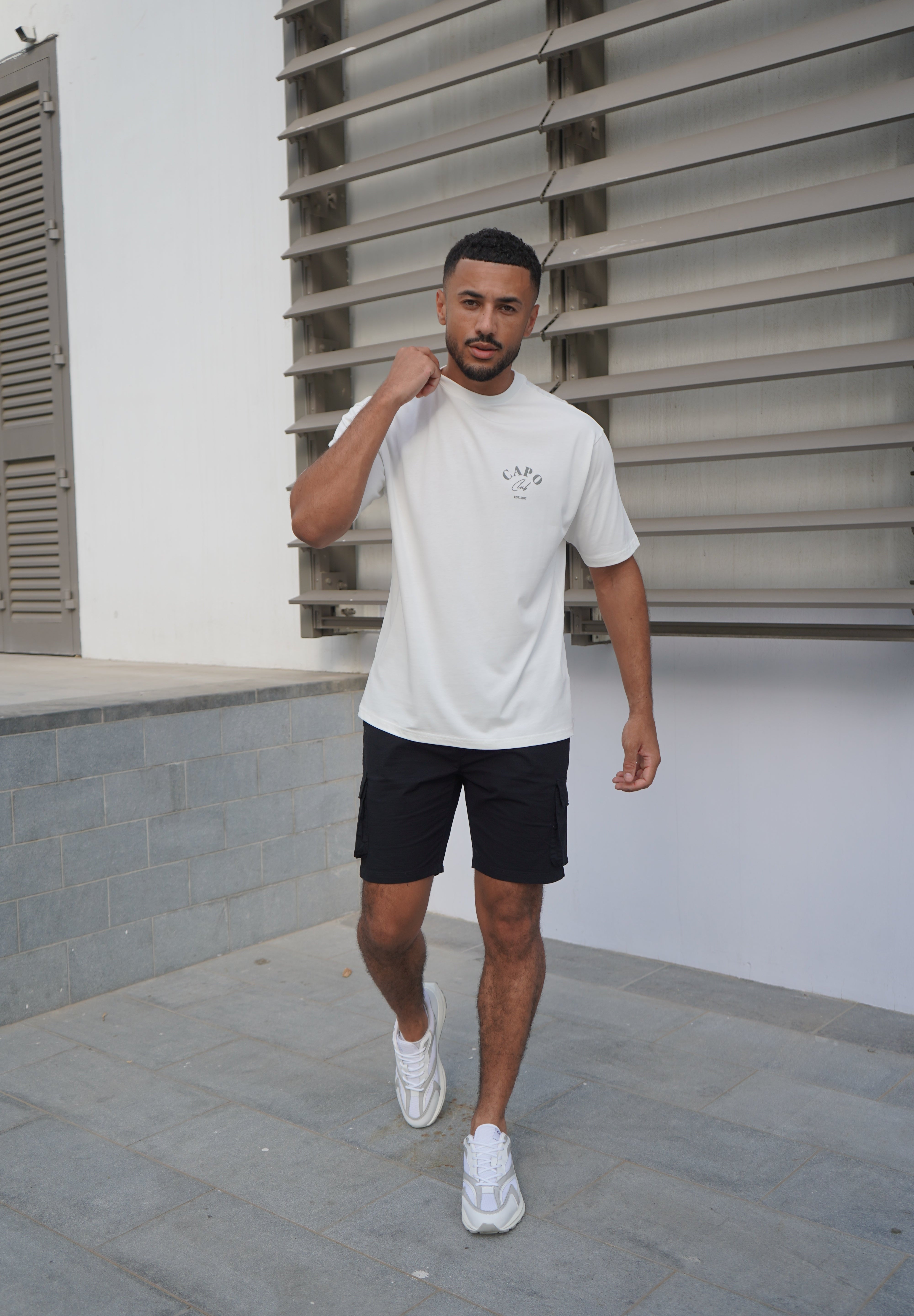 Capo Beach Club T-Shirt - White/Slate