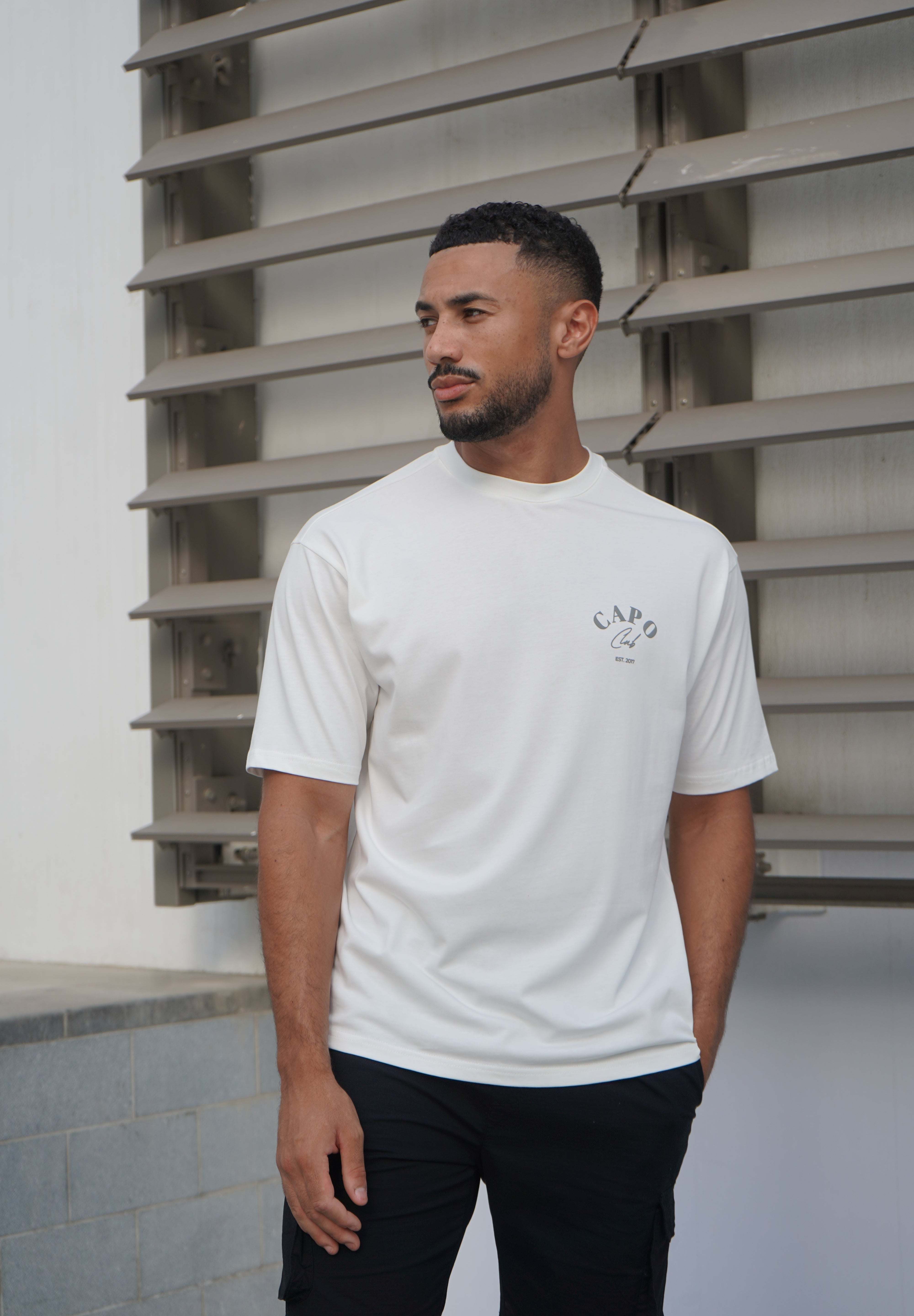 Capo Beach Club T-Shirt - White/Slate