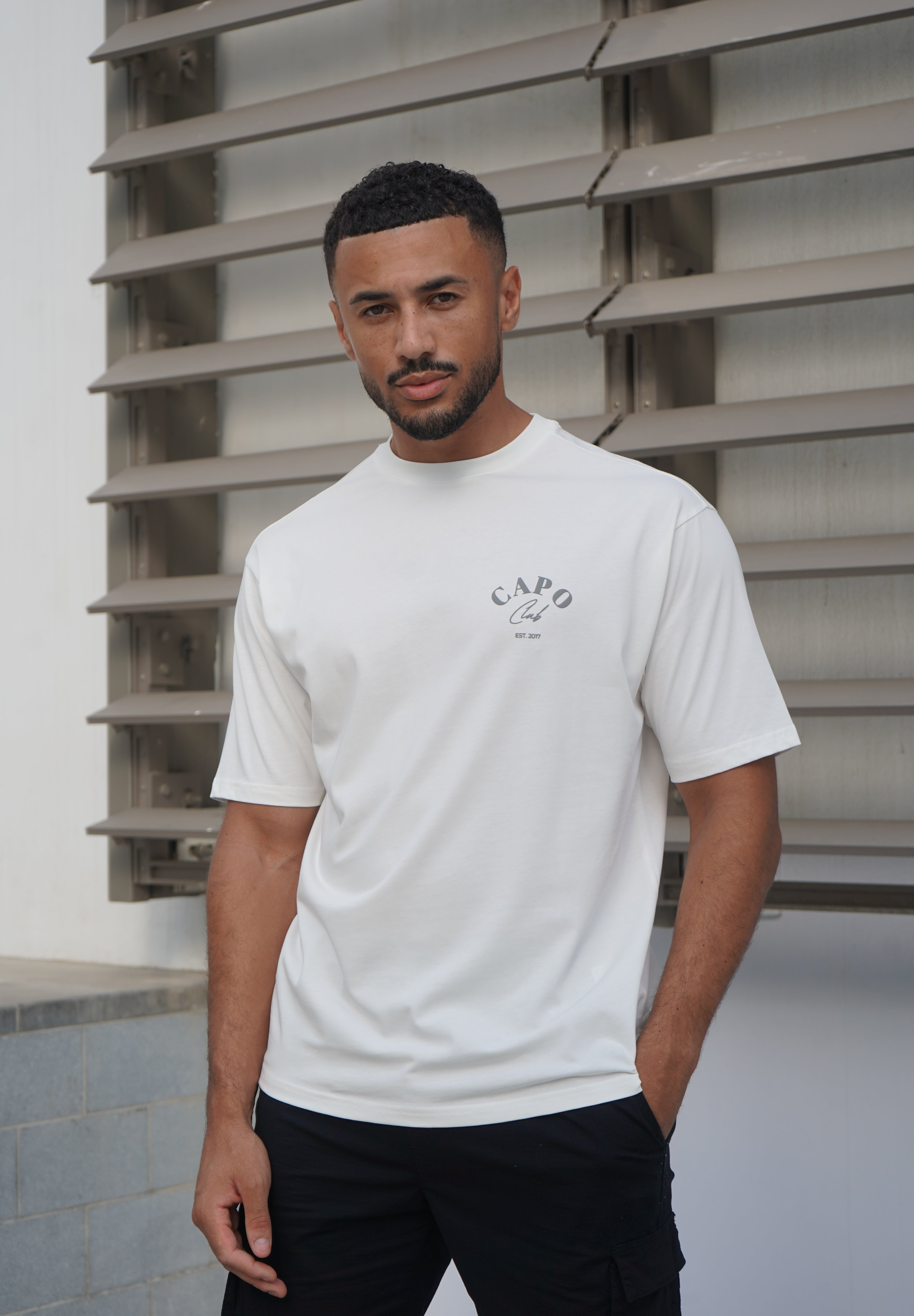 Capo Beach Club T-Shirt - White/Slate