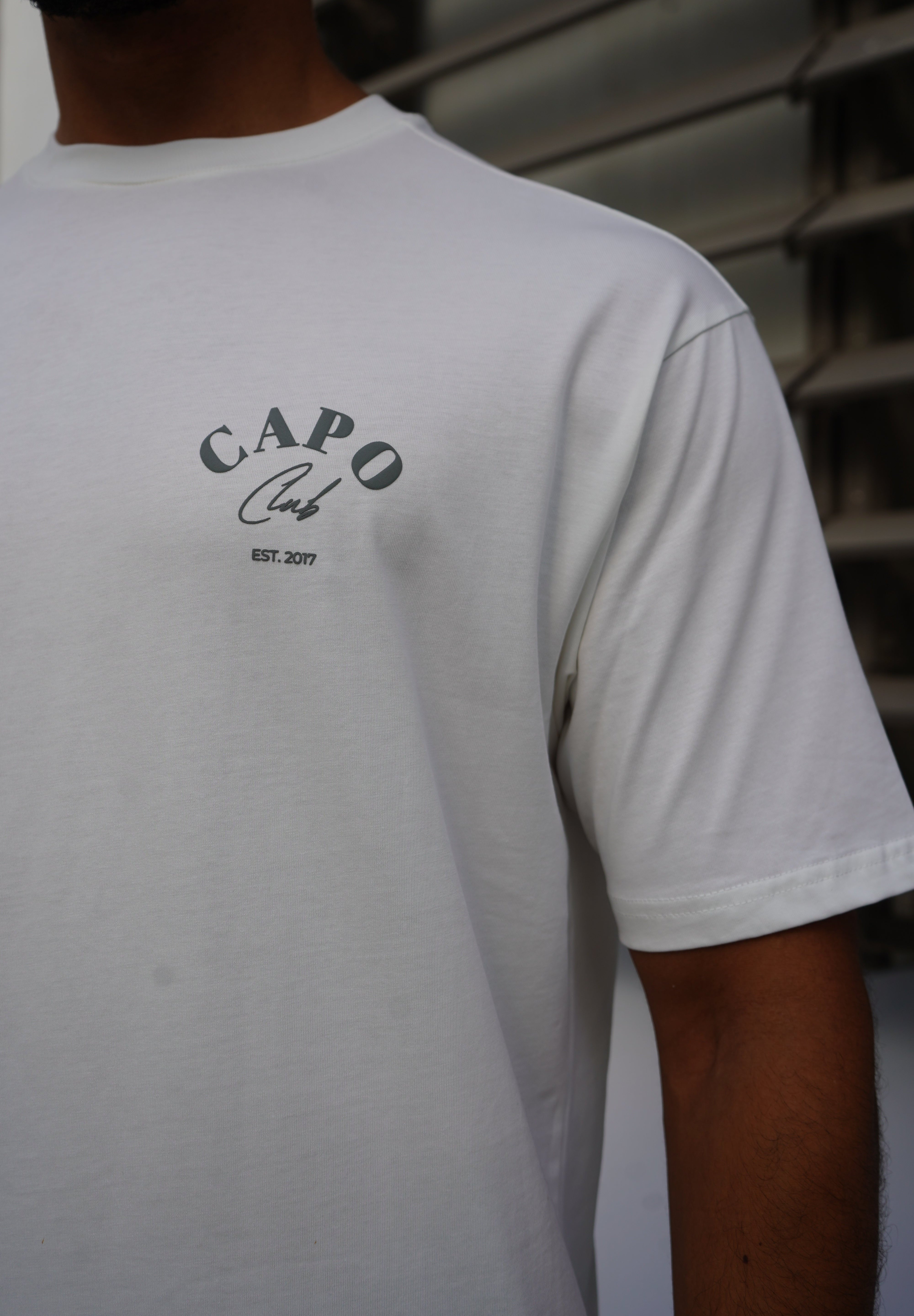 Capo Beach Club T-Shirt - White/Slate