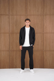 Capo Toby Zip Through Hoodie - Black