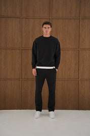 Capo Heavyweight Cuffed Pant - Black
