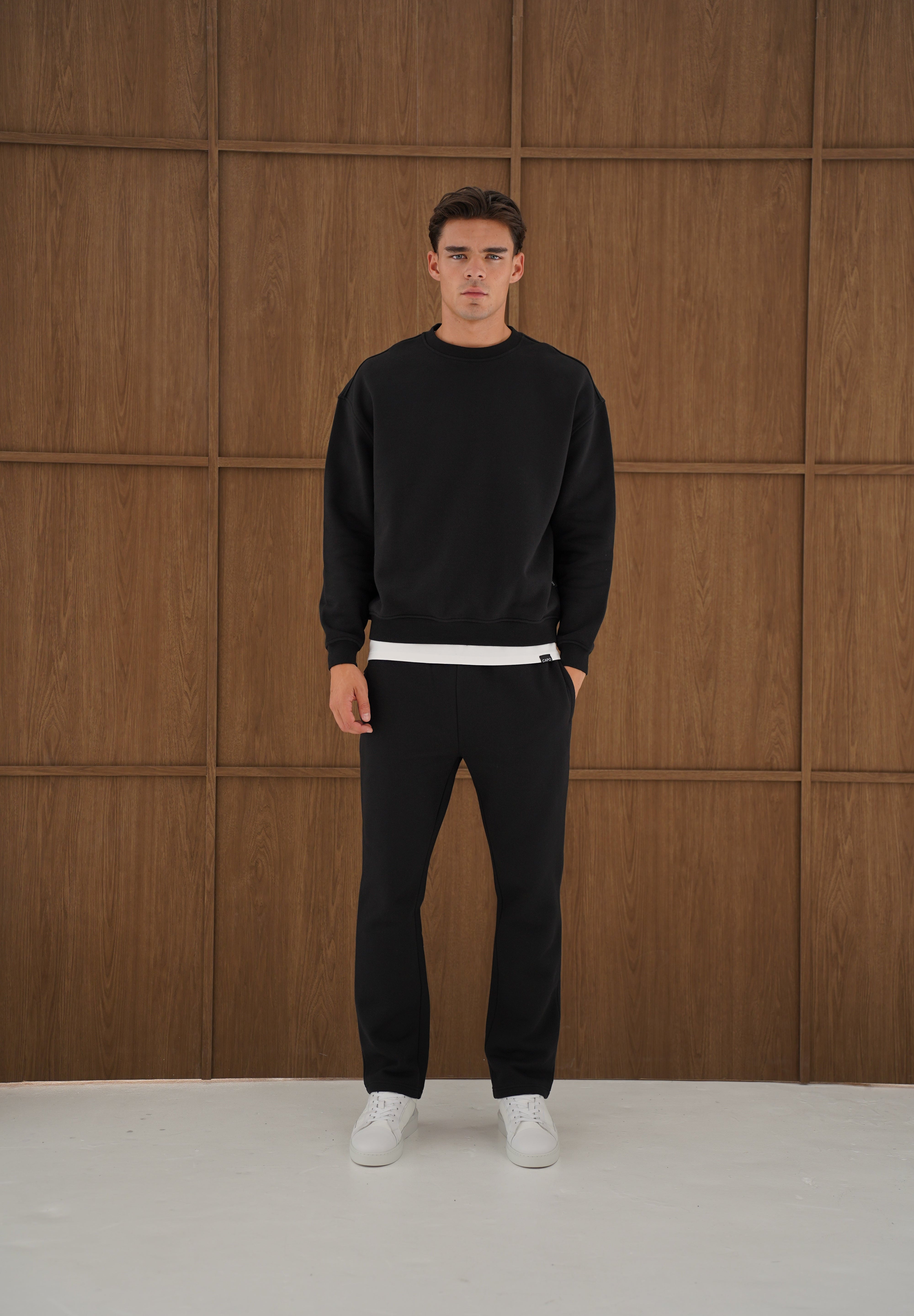 Capo Heavyweight Cuffed Pant - Black