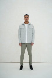 Capo Interlock Jersey Overshirt - Grey