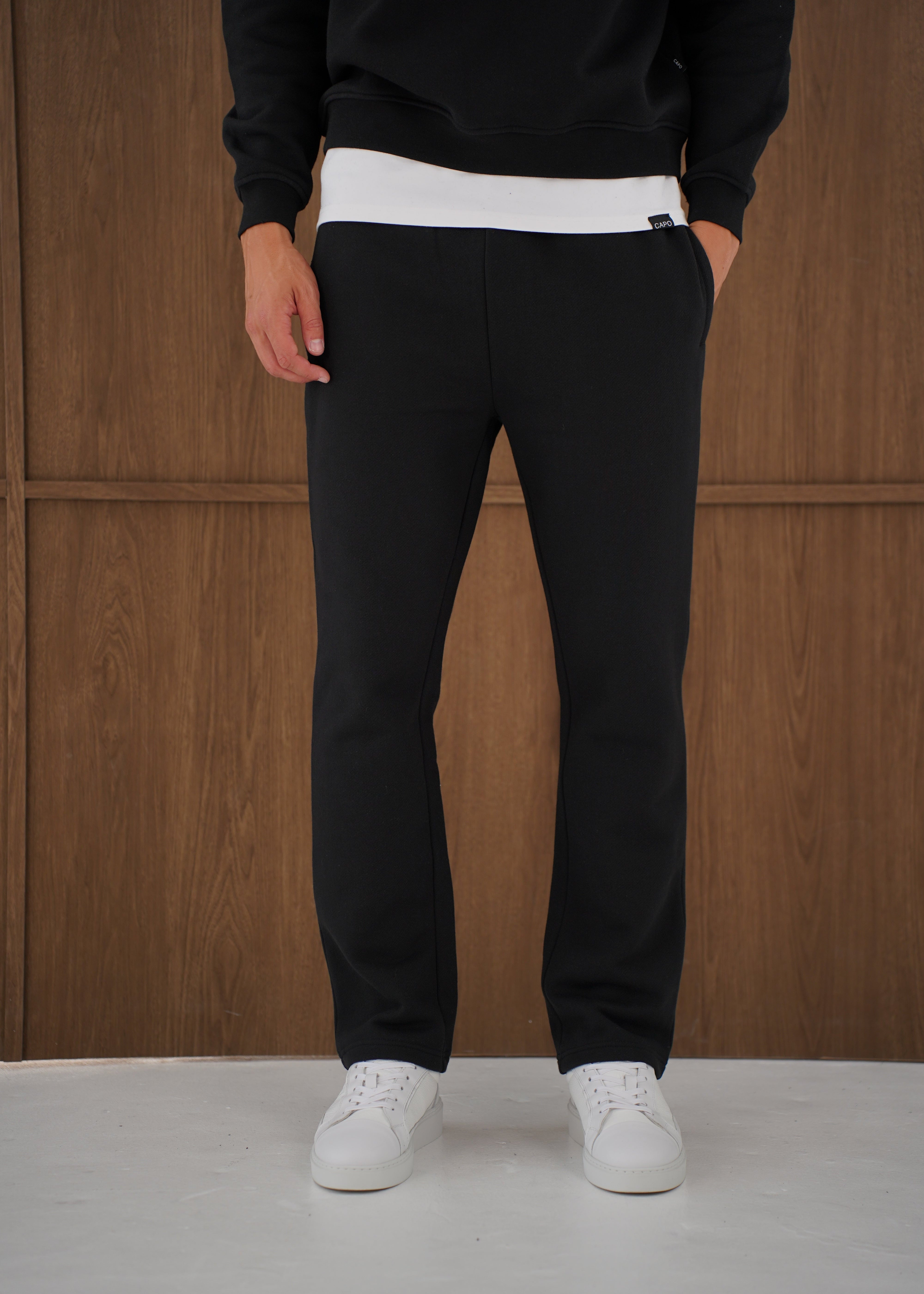 Capo Heavyweight Cuffed Pant - Black