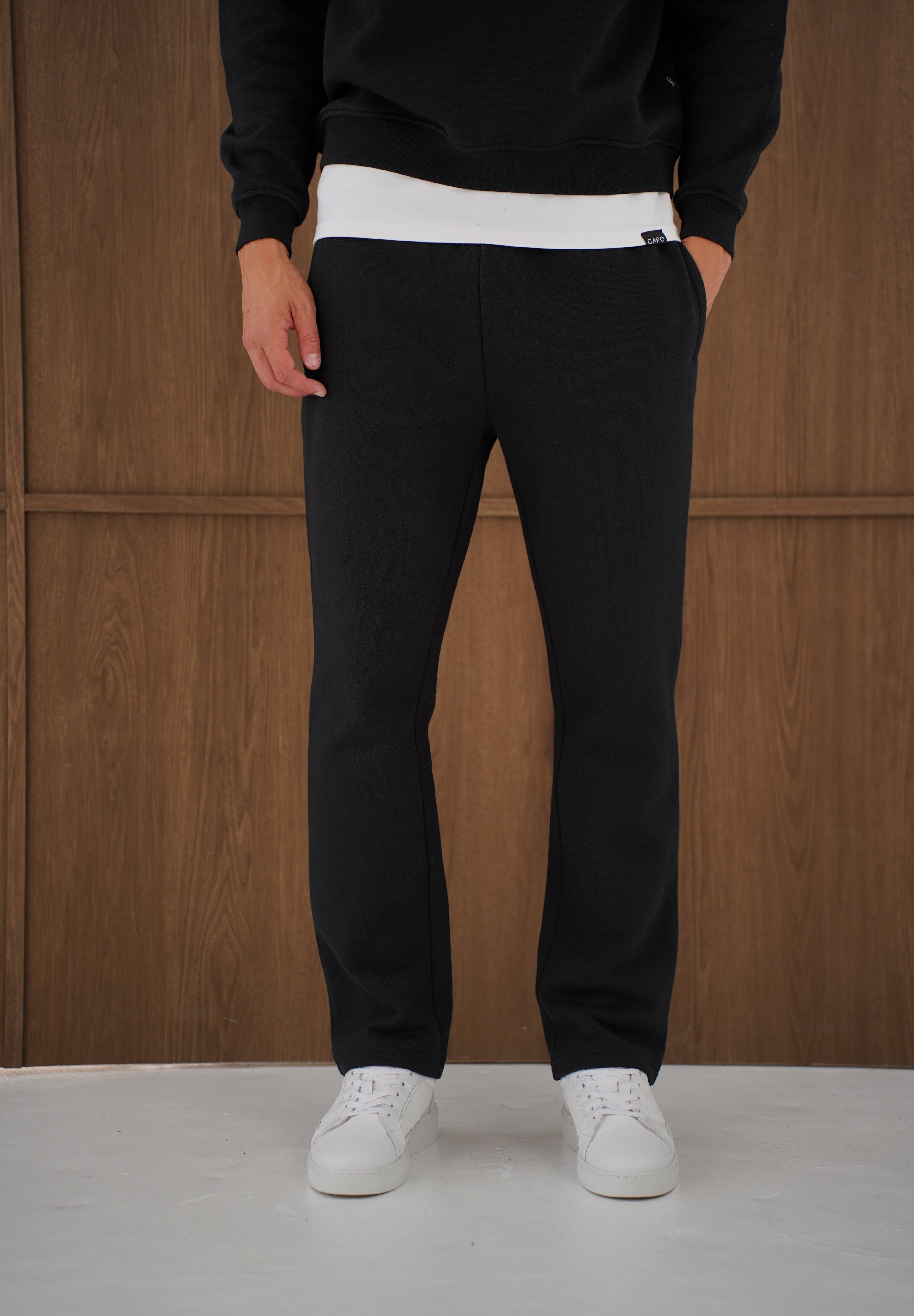 Capo Heavyweight Cuffed Pant - Black