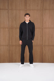 Capo Toby Zip Through Hoodie - Black