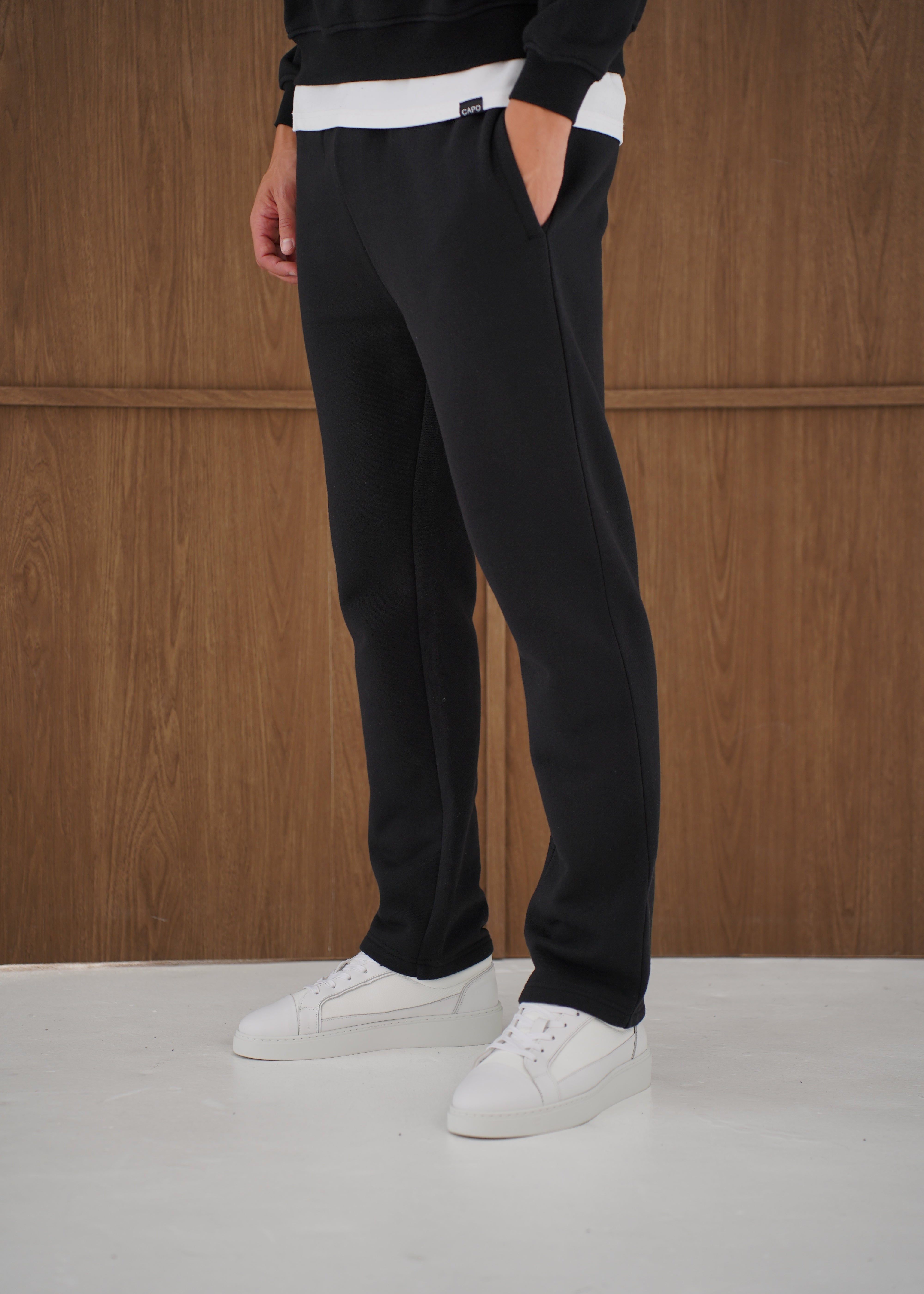 Capo Heavyweight Cuffed Pant - Black