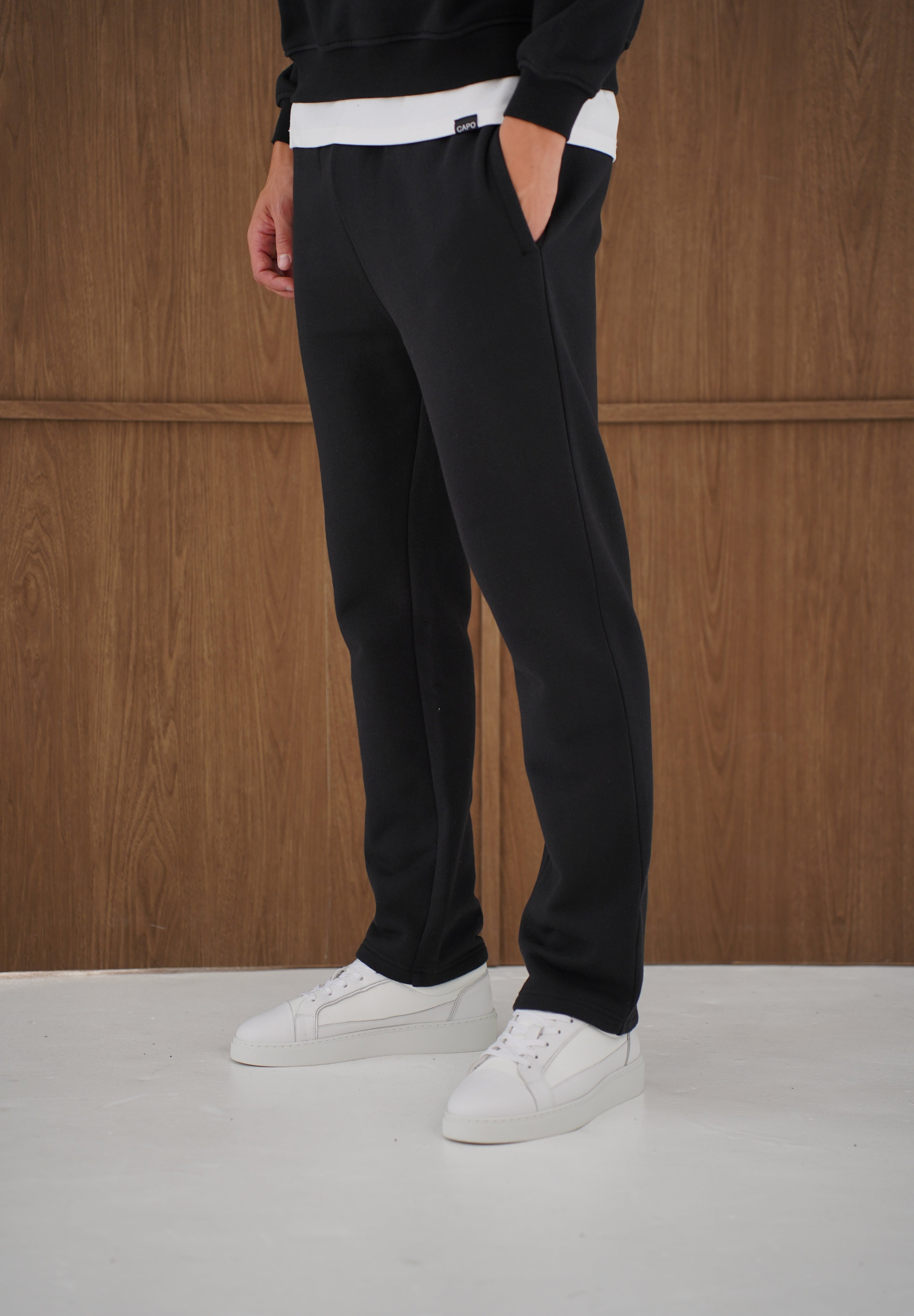 Capo Heavyweight Cuffed Pant - Black