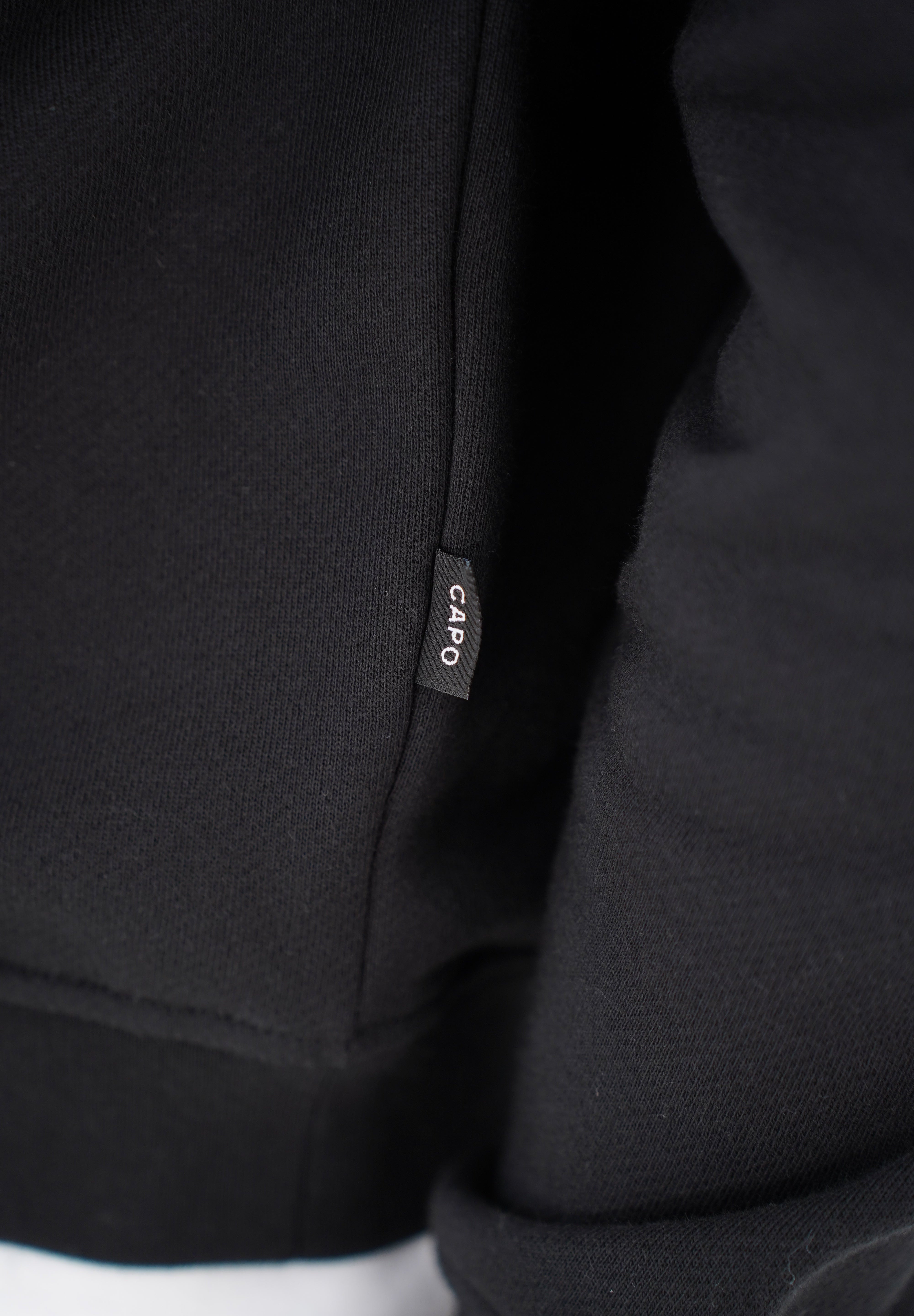 Capo Heavyweight Crew Neck Sweater - Black