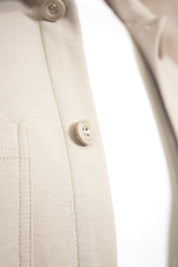 Capo Smart Button Overshirt - Stone