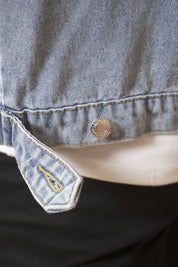 Capo Washed Zip Denim Jacket - Blue