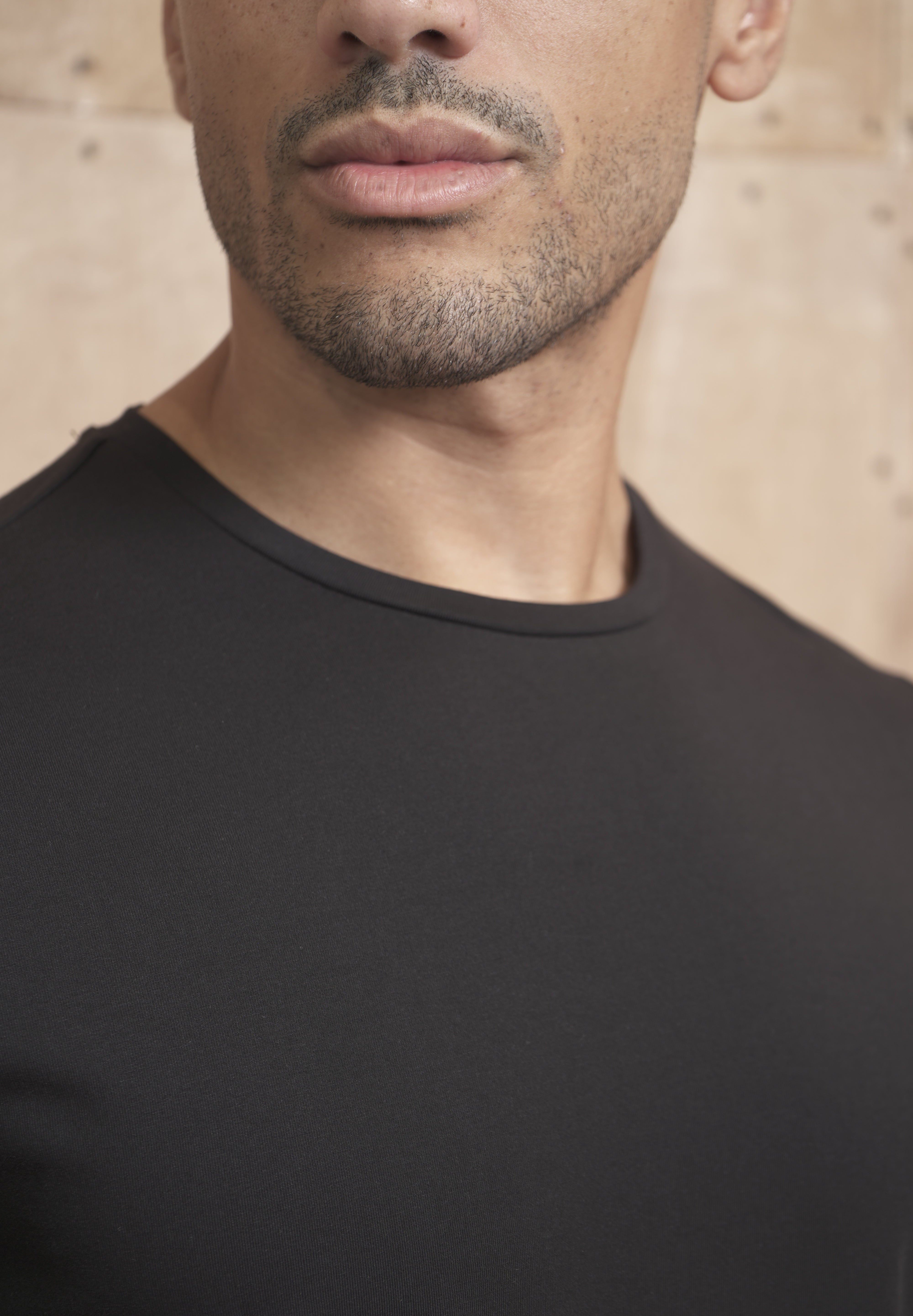 Capo Crew Neck Every Day Cotton T-Shirt - Black