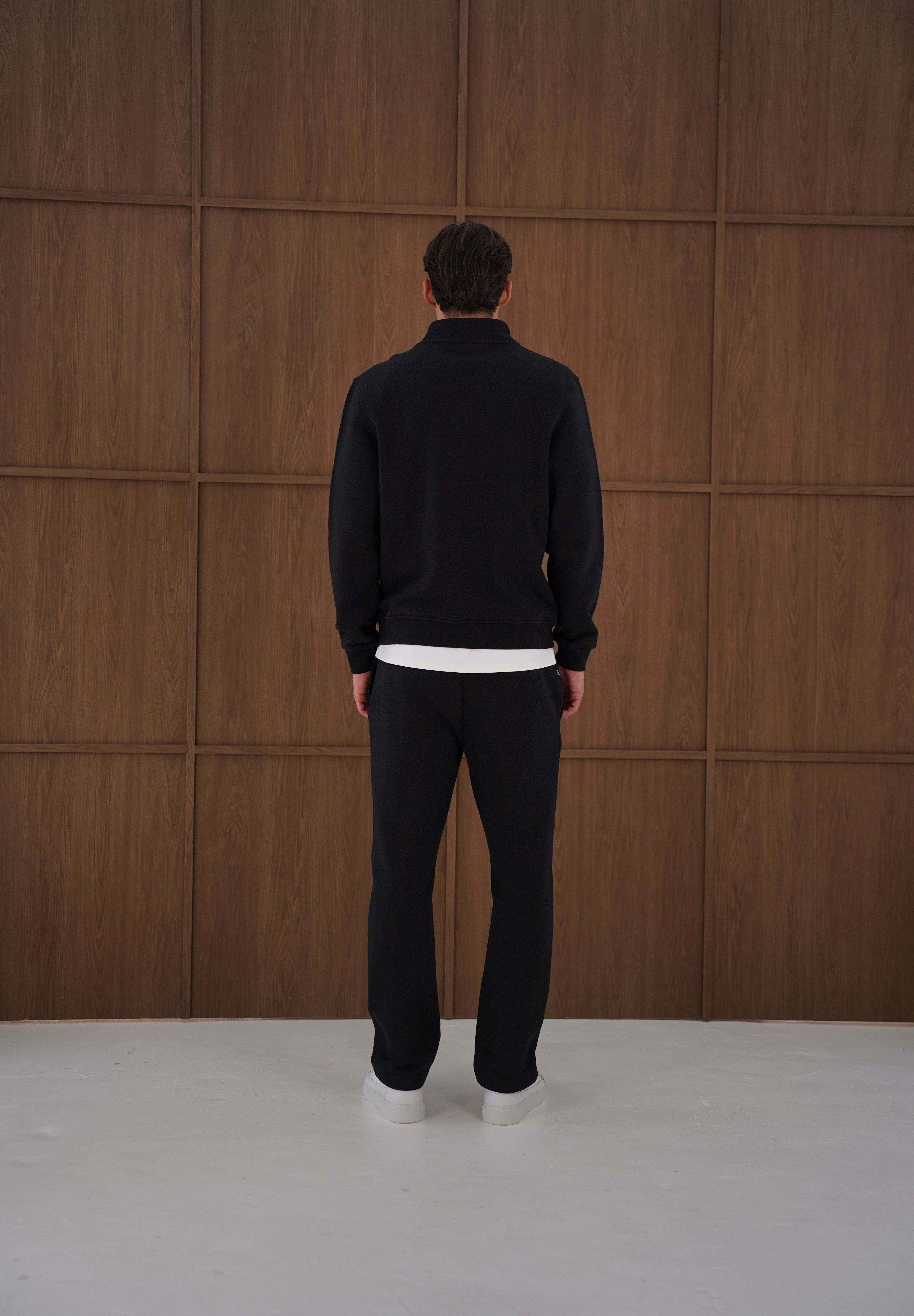 Capo Heavyweight 1/4 Zip Sweatshirt - Black