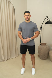 Capo Crew Neck Every Day Cotton T-Shirt - Slate Grey