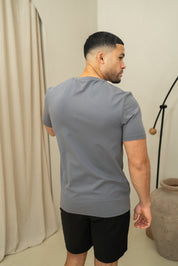 Capo Crew Neck Every Day Cotton T-Shirt - Slate Grey