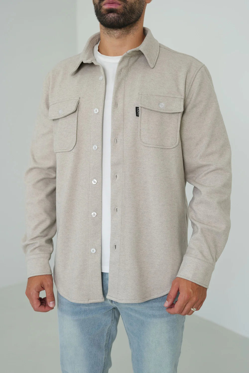 Capo Elliot Overshirt - Beige