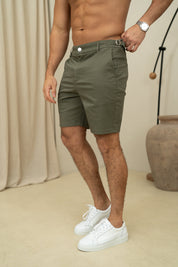 Capo Chino Side Adjuster Shorts - Olive