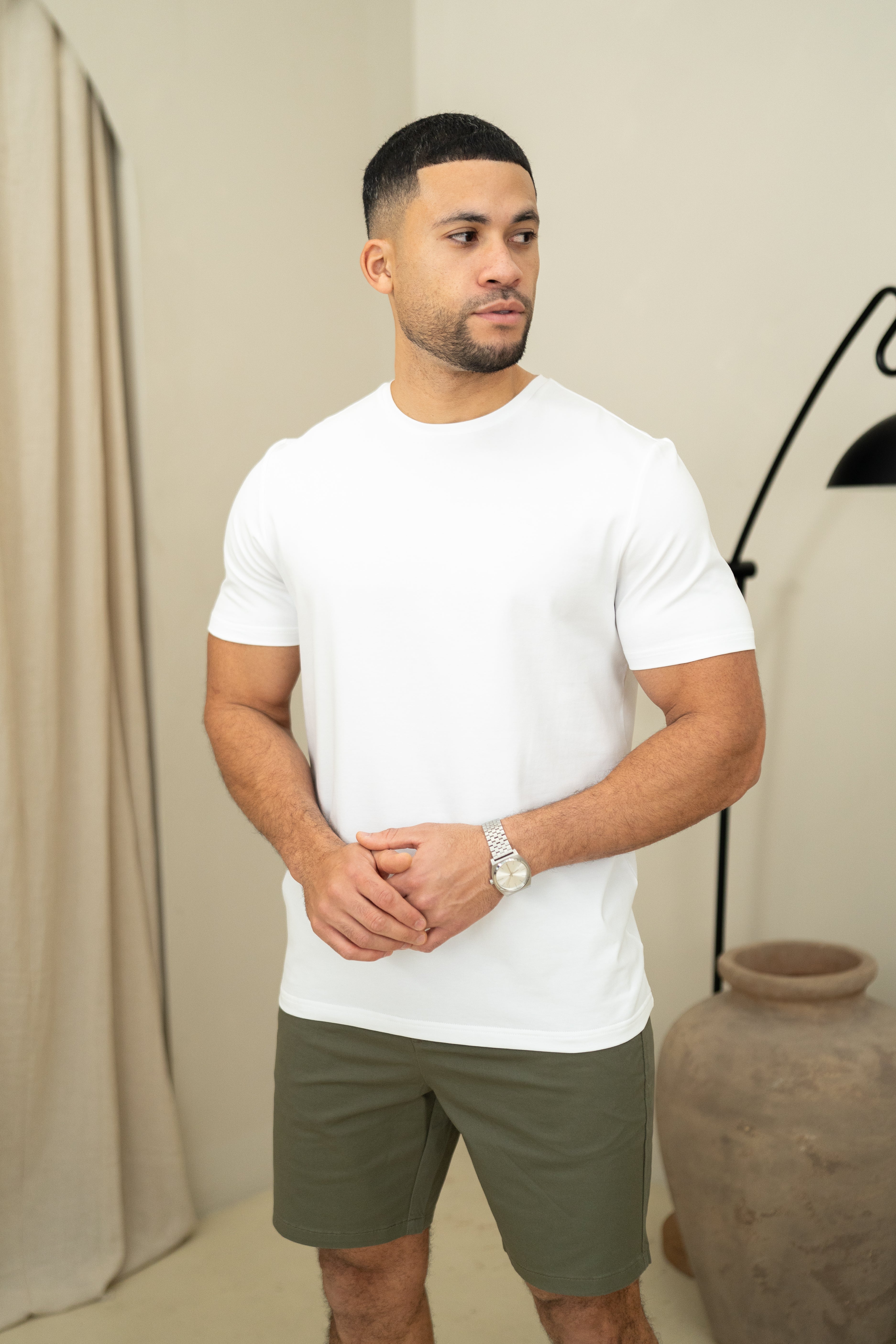 Capo Chino Side Adjuster Shorts - Olive
