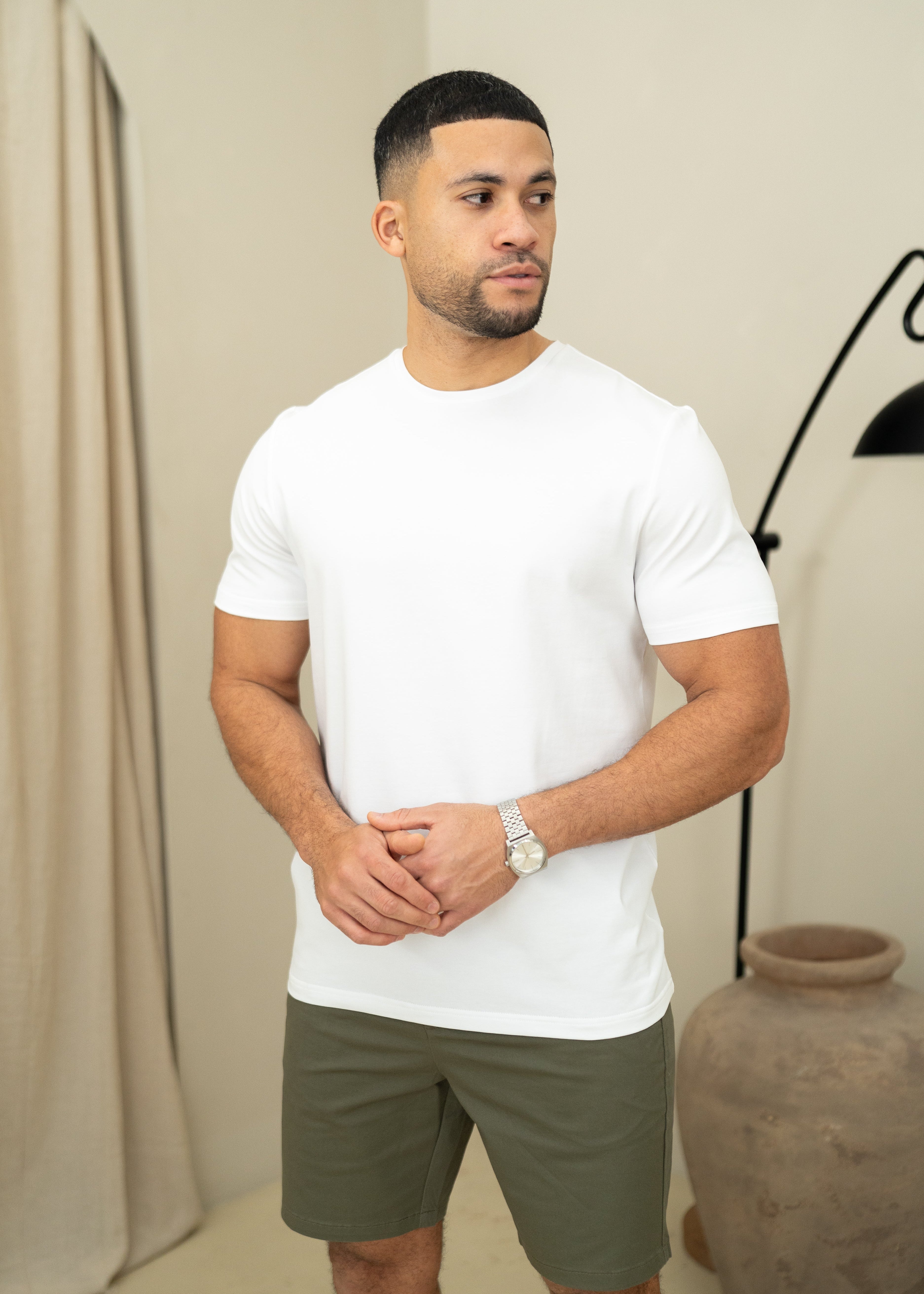 Capo Chino Side Adjuster Shorts - Olive