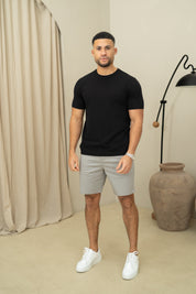 Capo Crew Neck Every Day Cotton T-Shirt - Black