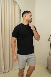 Capo Crew Neck Every Day Cotton T-Shirt - Black
