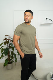 Capo Crew Neck Every Day Cotton T-Shirt - Olive