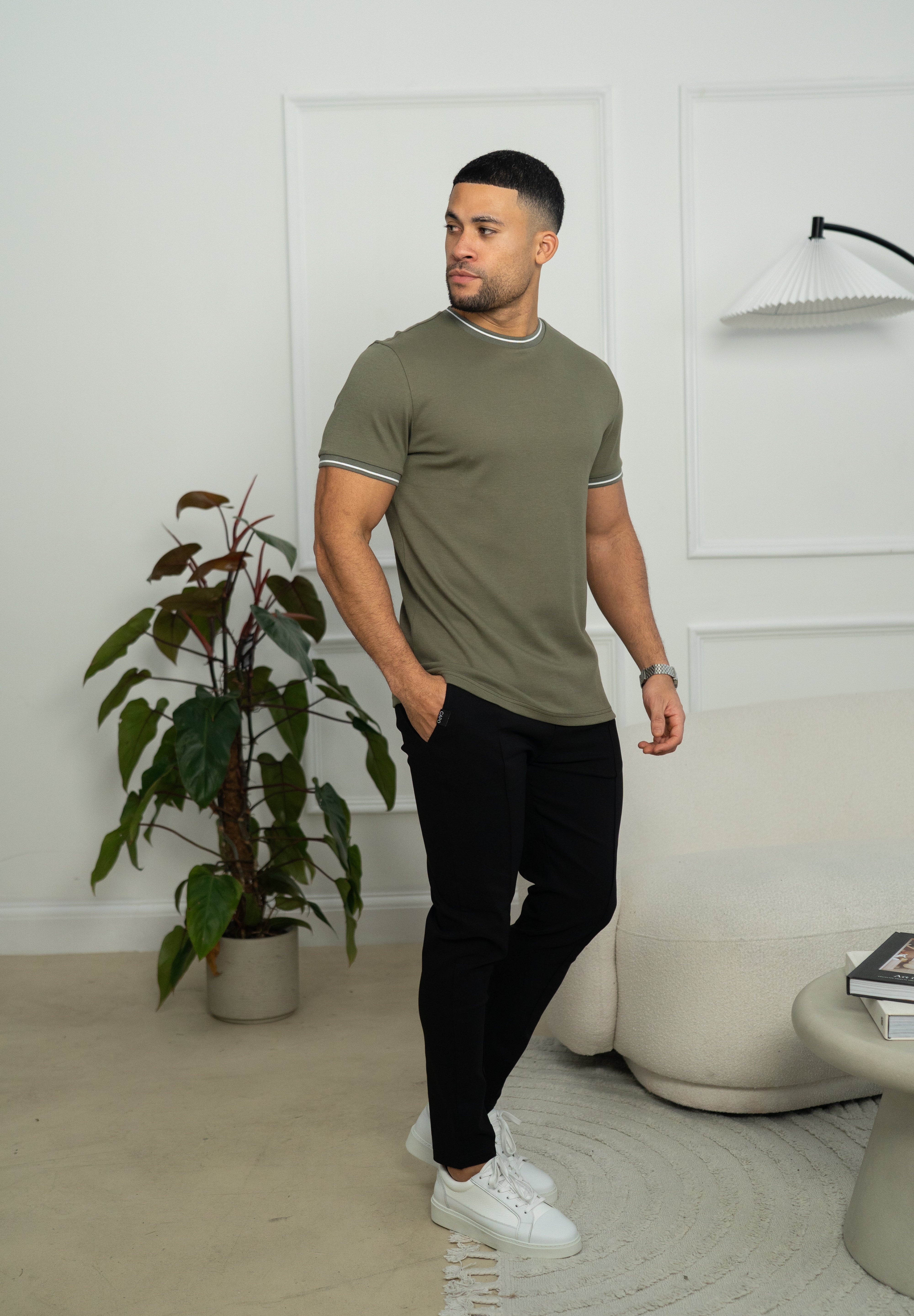 Capo Tipping T-Shirt - Olive