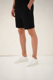 Capo Jersey Slub Shorts - Black