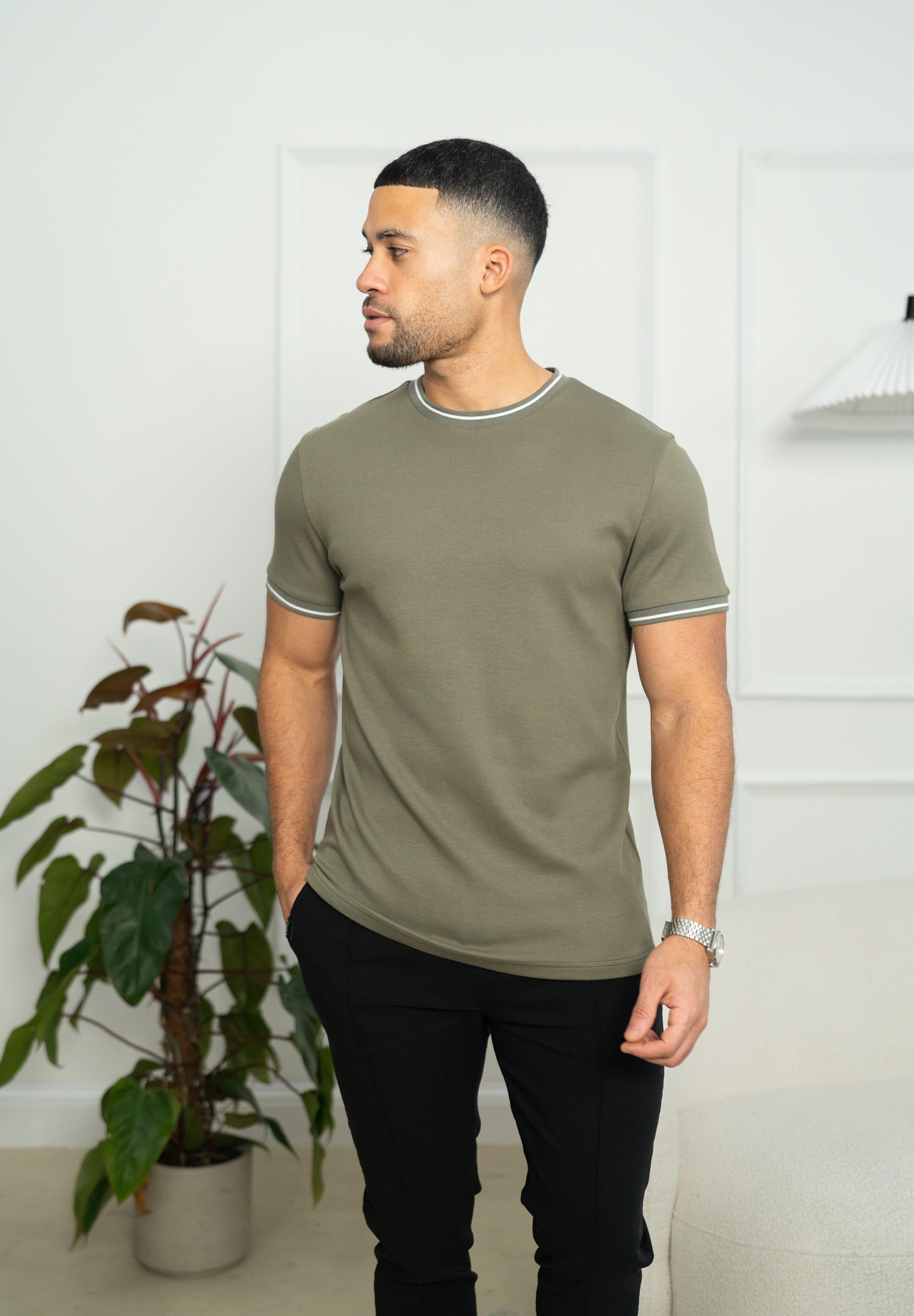 Capo Tipping T-Shirt - Olive