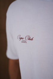 Capo Emblem T-Shirt - White/Burgundy
