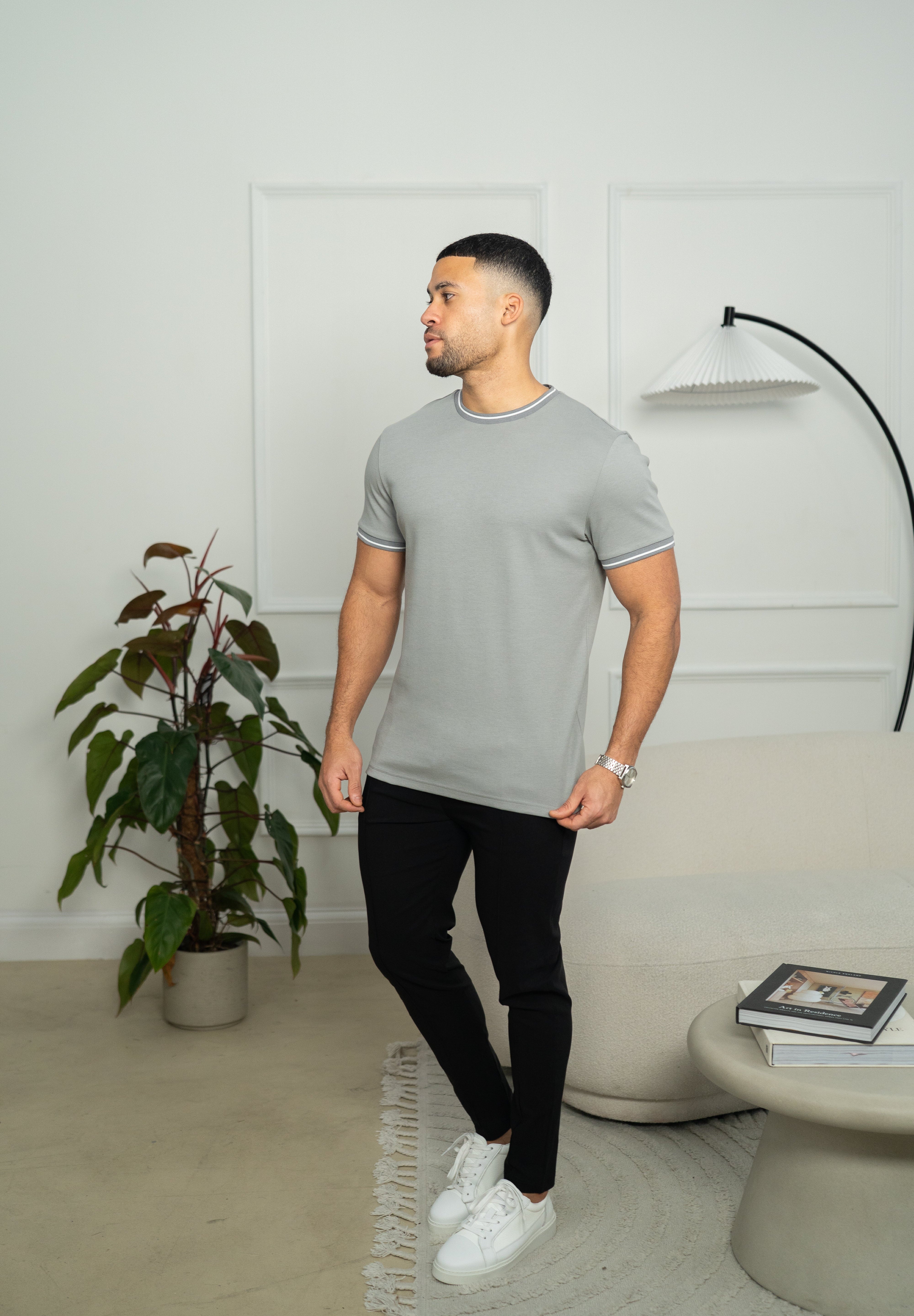 Capo Tipping T-Shirt - Grey