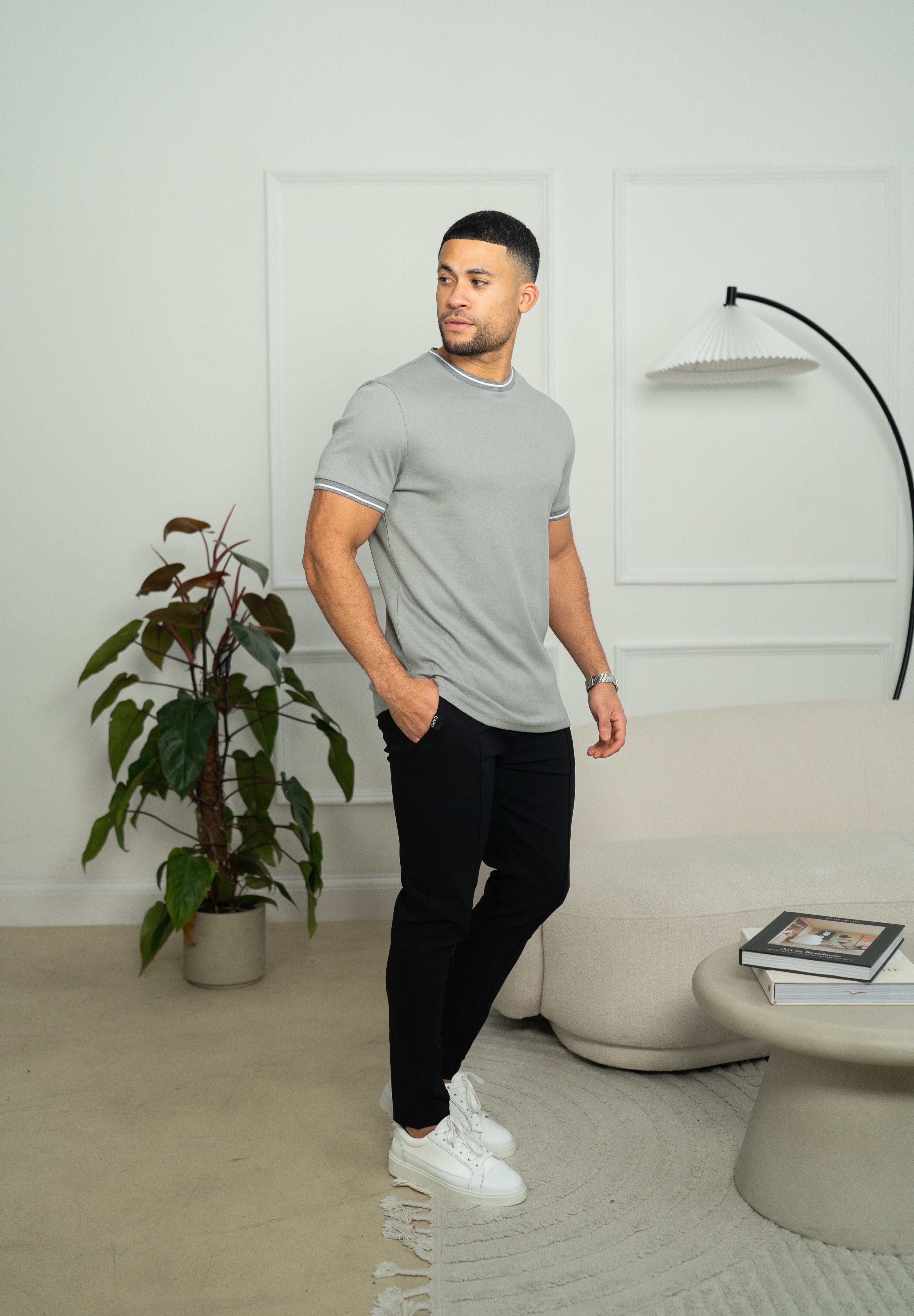 Capo Tipping T-Shirt - Grey