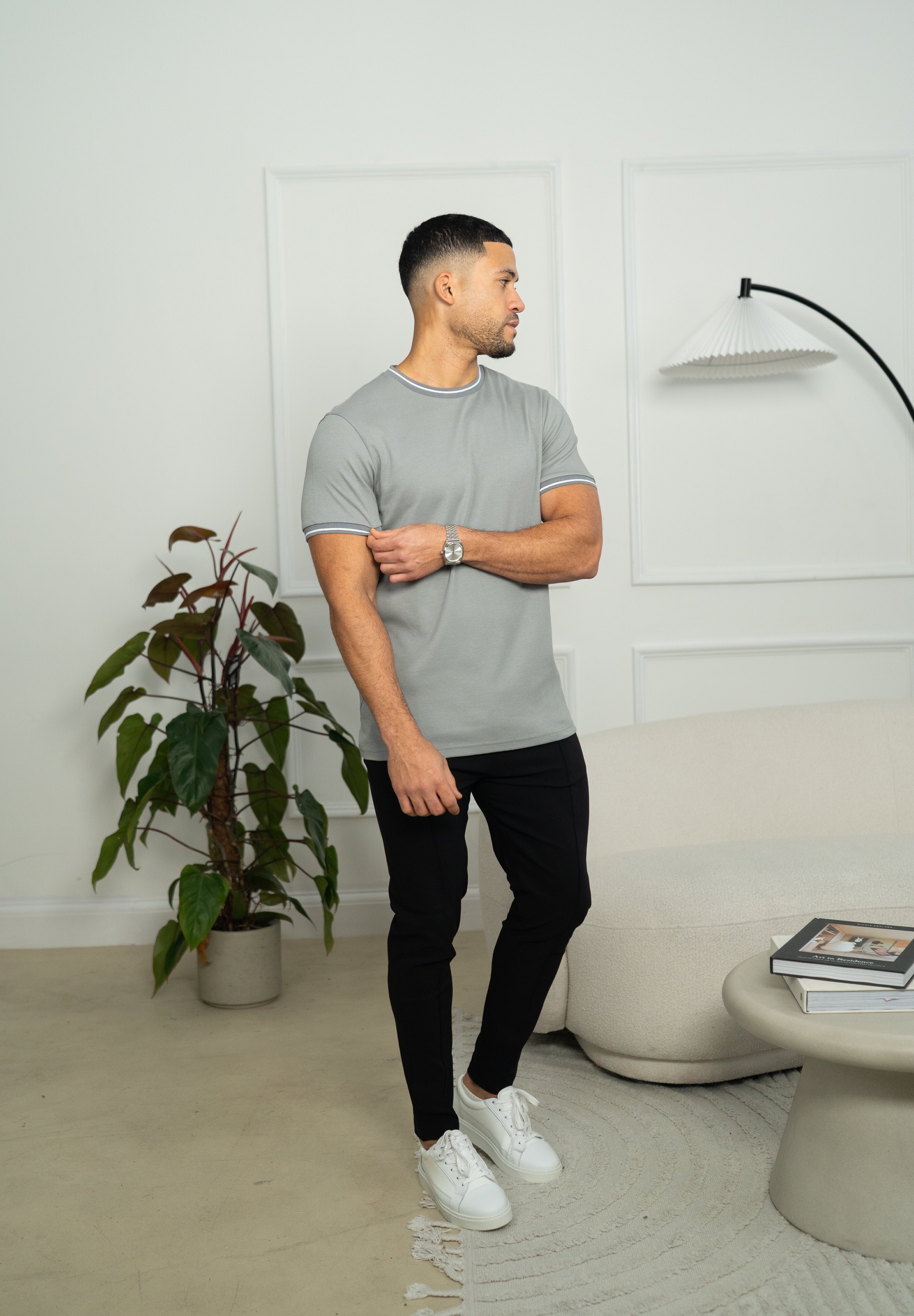 Capo Tipping T-Shirt - Grey