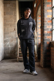 Blessed embossed signature boxy hoody