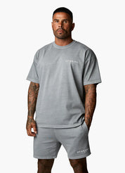 Gym King Est. Legacy Washed Tee - Washed Grey