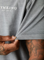 Gym King Est. Legacy Washed Tee - Washed Grey