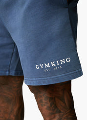 Gym King Est. Legacy Short - Washed Indigo