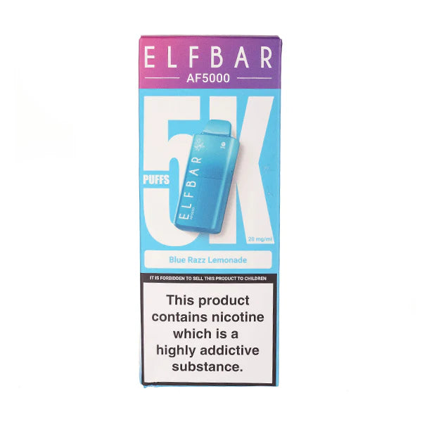 Elf Bar AF5000 Rechargeable Disposable Vape [Blue Razz Lemonade]