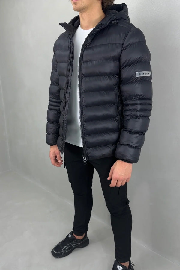 Capo PANEL Coat Jacket - Black