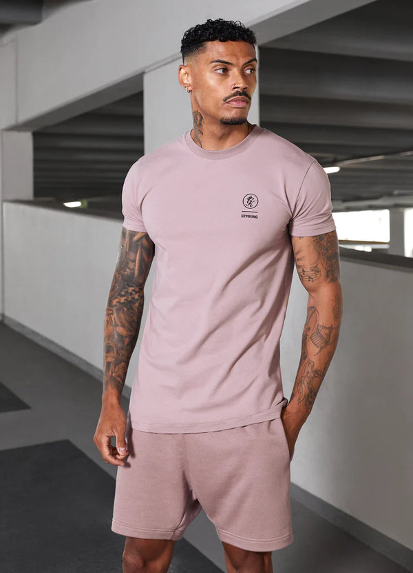 Gym King Aventus Tee - Dusky Mauve