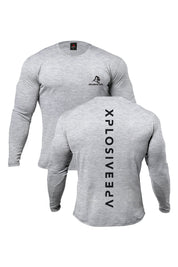 XAPE Futuristic Long Sleeve Tee - Sports Grey